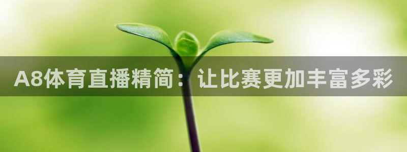 A8体育直播精简：让比赛更加丰富多彩
