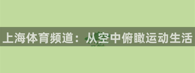 上海体育频道：从空中俯瞰运动生活